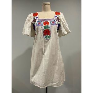 Vava by Joy Han Beaded Cotton Summer Dress Size M